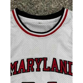 [Embroidered Detail] Men's #34 Maryland Basketball Jersey - Breathable Polyester, Round Neck, Embroidered, Loose Fit for Training & Casual Wear, Sizes S-XXXL, Athletic Clothing|Casual Style|Durable Knit