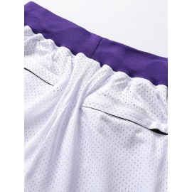 Men'S Quick Dry Loose Shorts, Active Slightly Stretch Breathable Moisture Wicking Drawstring Shorts For Basketball Training Running Marathon Workout Outdoor