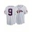 Men's #9 Baseball Jersey - Breathable V-Neck Button-Up Shirt with 