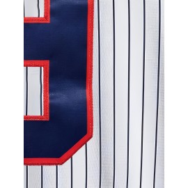 Men's #9 Baseball Jersey - Breathable V-Neck Button-Up Shirt with 