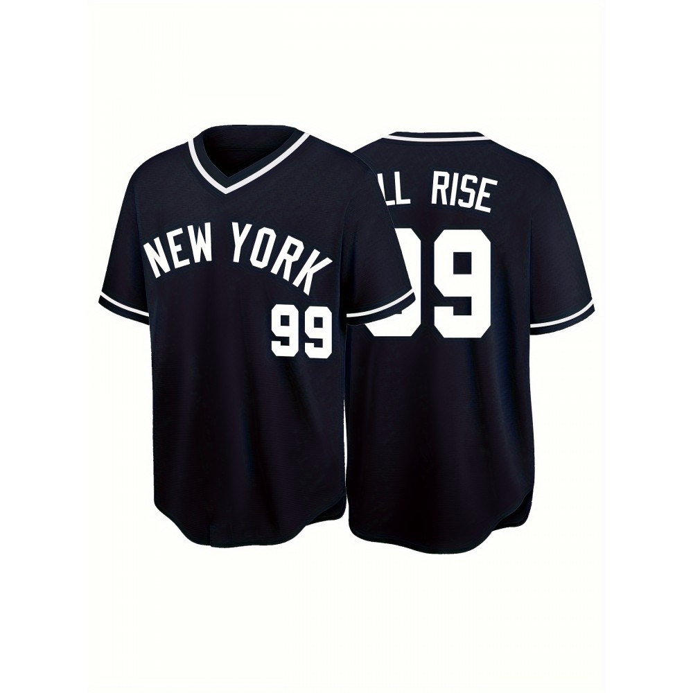 NEW YORK #99 Men's Baseball Jersey - NEW YORK #99 Men's Baseball Jersey -