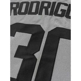 Men's #30 Baseball Jersey - Grey Embroidered 