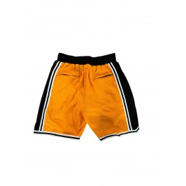 1pc Men'S Embroidered Basketball Shorts - Breathable Polyester Sports Shorts with Slight Stretch, Elastic Band, for Training, Workout, Casual & Team Sports - Loose Fit, S-3XL