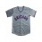 Men's Chicago #14 Embroidered Baseball Jersey - Grey V-Neck Short Sleeve Shirt with Striped Collar & Cuffs, Breathable Button-Up Sports Uniform for Parties, Training & Casual Wear, Team Event Apparel | Sporty Vneck | Durable Sportswear