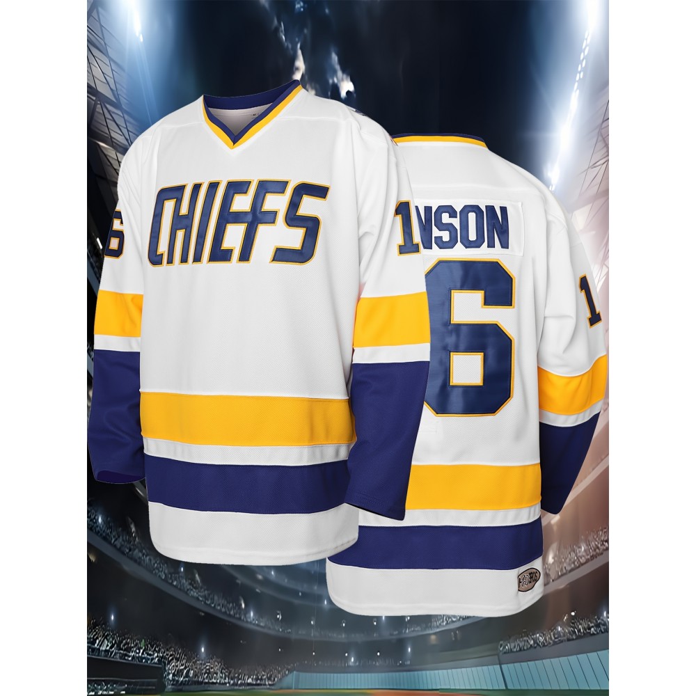 16 Men'S Ice Hockey Shirt White Sports Training Jersey Comfortable And Casual S-3XL 16 Men'S Ice Hockey Shirt White Sports Training Jersey Comfortable And Casual S-3XL